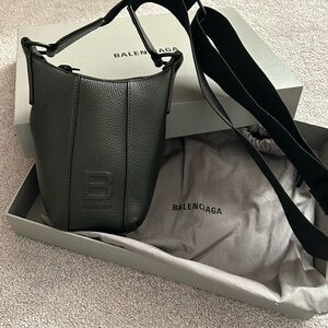 Balenciaga Black Leather Crossbody Bag